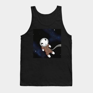 Puppy Laika Astronaut in Outer Space Cute Children's Illustration Tank Top